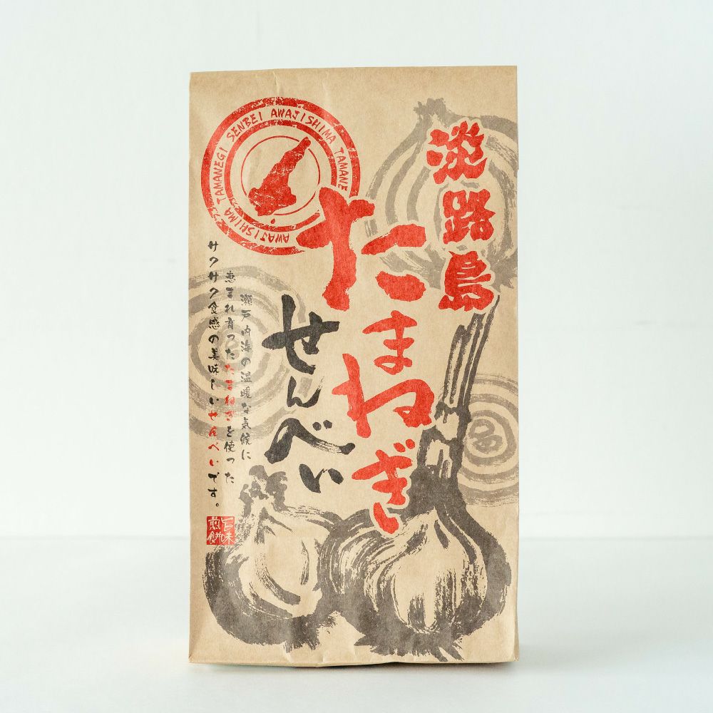 淡路島たまねぎせんべい（90g）茶袋 | 通販サイトうずのくに